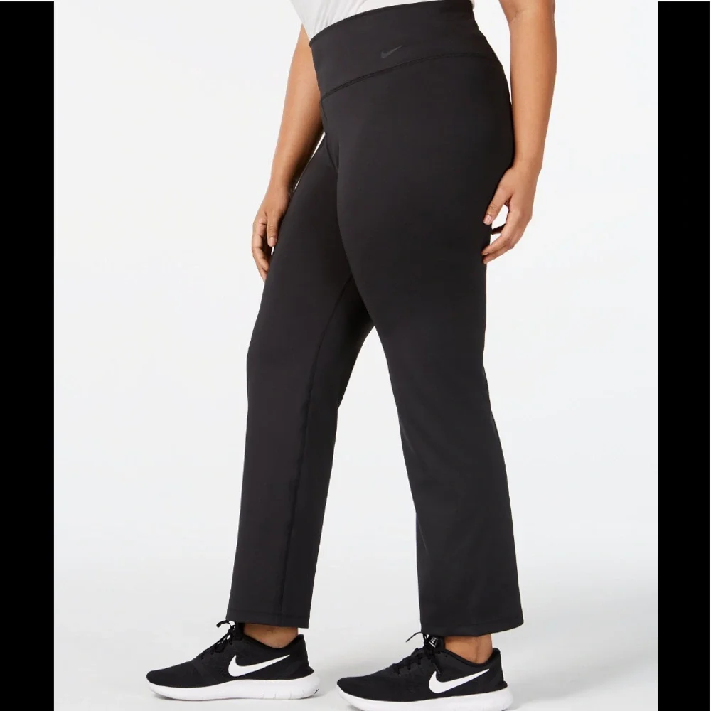 NWT! Nike Plus Size High-Rise Gym pants flare size 1X AV9807-010 - Picture 2 of 12